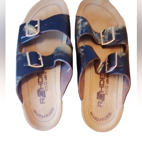 Rohde Naturform Laced Open Toe Brown Sandal Ladies EUR 37 - Made in Portugal - Picture 4 of 8